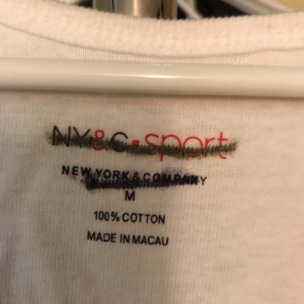 2 NY&C Sport tees beige and white size medium - Picture 11 of 11